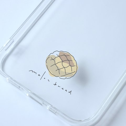 メロンパン　melon bread/mplant　スマホケース　iPhoneケース　クリアケース　ソフトケース　シンプル