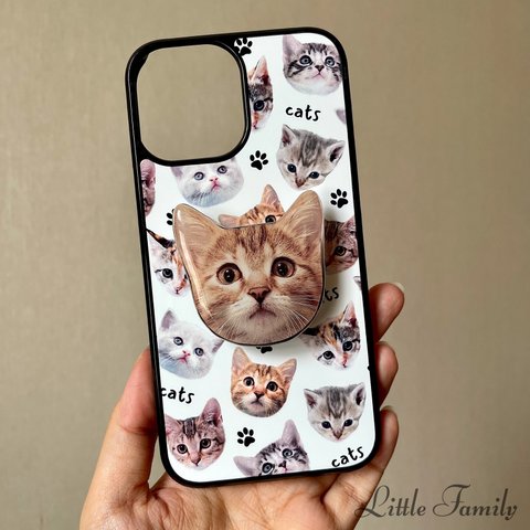 うちの子♡ほぼ全機種対応【スマホケース×スマホグリップセット販売】※iPhone14・15シリーズは未入荷の為外注になります(+¥1000)