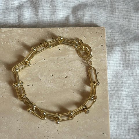 chain bracelet / gold