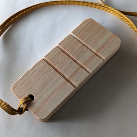 チェロ・エンドピン響板（バータイプ）／木材床用／2401／（Endpin Stopper Wooden Anchor Rest for Cello Anti Slip／Cypress））