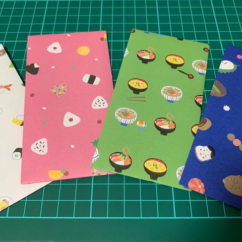 日本食モチーフのポチ袋✩12枚セット