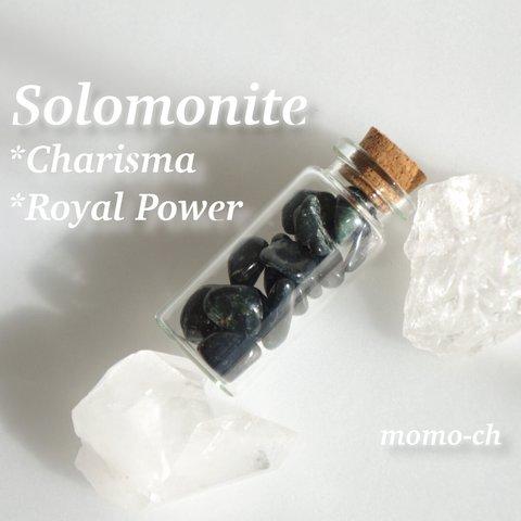 【ソロモナイト〜Solomonite〜】カリスマ性／王家の力／聖なる守り／繁栄／＜日本銘石協会認定：Sランクさざれ石＞