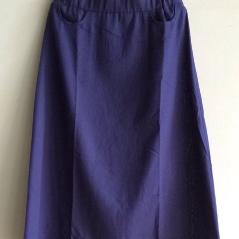 麻スカート（紺）