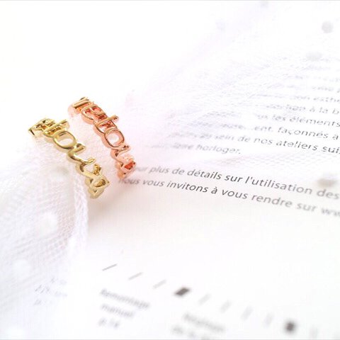  【K18gp★G/PG】retowa signature ring