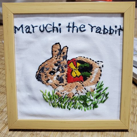 うさぎのマルチ刺繍フォト