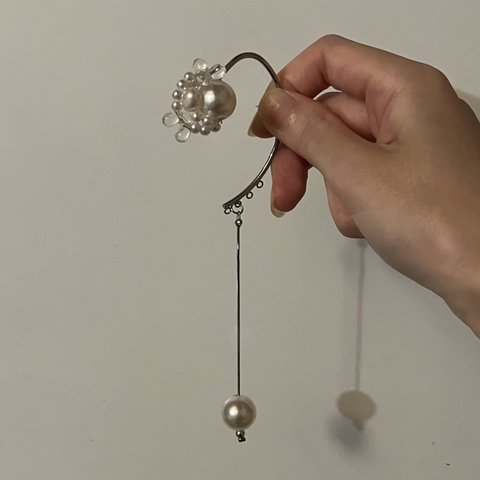 【イヤーフック】various pearls