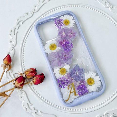 紫陽花、菊、iFace風押し花スマホケース、全機種対応、ストラップホルダ一、iFace風、手帳型、iPhone15、iPhone15Pro、iPhone15plus、iPhone14Pro