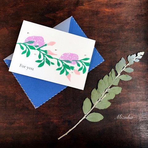 message card  -flower-ⅰ