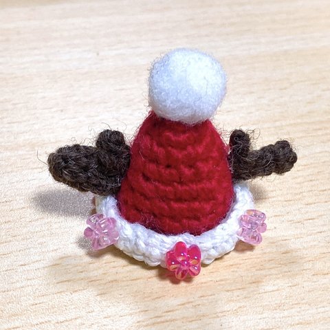 【クリスマス】サンタトナカイ ミニチュア帽子 ハムスター帽子 小動物