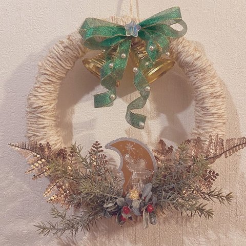 Christmas Wreath　②月と天使