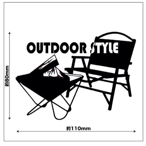OUTDOOR STYLEステッカー(小)