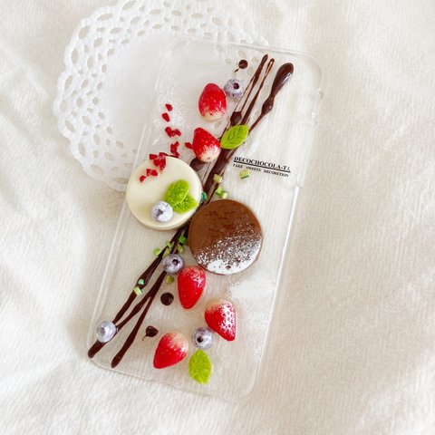 rinsa.様専用　チョコレートのスマホケースiPhone 7,8