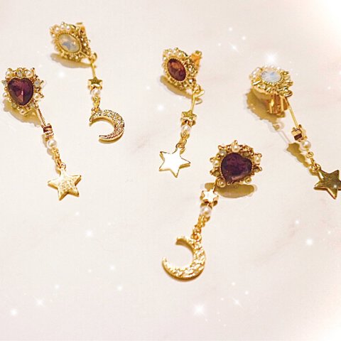 ☆星と月のshining🌟🌙pierce/earring