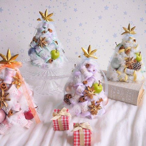 Christmas tree ***bobbin merletto Yellow mini