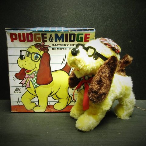 PUDGE & MIDGE/THE WALKING PUPPY/アルプス/ALPS TOY/リモートコントロール/玩具/yellow