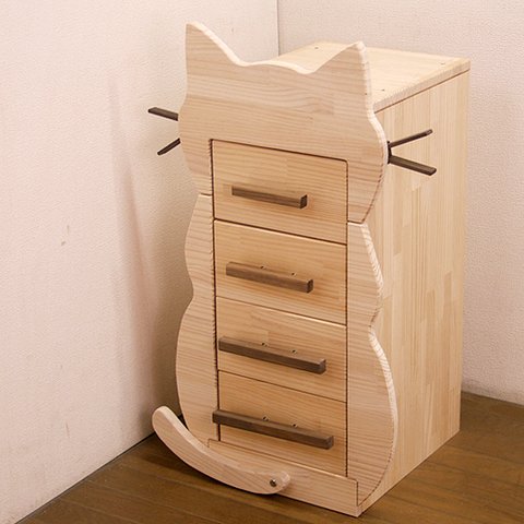 ハンドメイド パイン材キャットタワー用猫チェスト　猫グッズ　猫用品