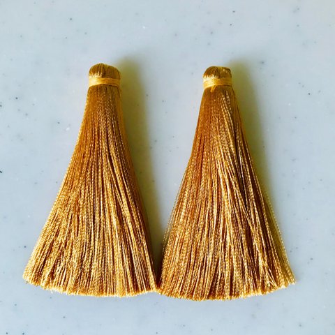 Mustard Yellow 70mm Long Tassel