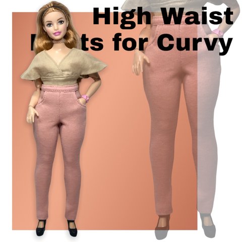 Curvy Barbie//カーヴィーバービー ハイウエストストレッチパンツ