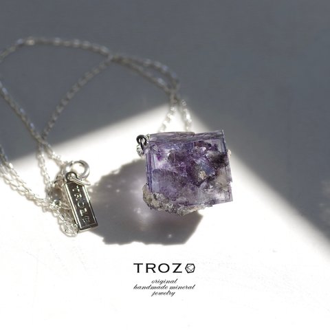 【057 Fluorite Fest】 ヤオガンシャン フローライト 鉱物原石 シルバー925 ネックレス 天然石 アクセサリー