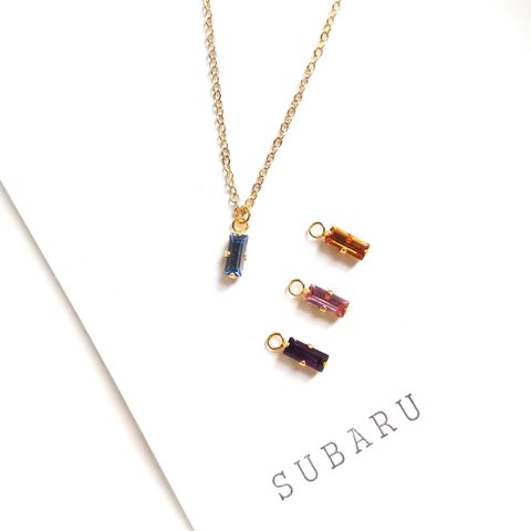 【送料無料】Square jewelry necklace