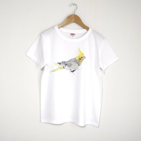 p-jet　オカメインコ （シルバーパールパイド） Tシャツ　/  鳥 インコ 