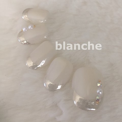 blanche★ミラーフレンチネイル