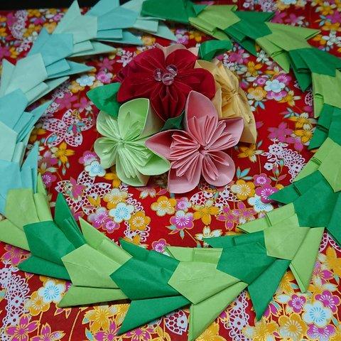 🐉龍&梅🌺折り紙飾り