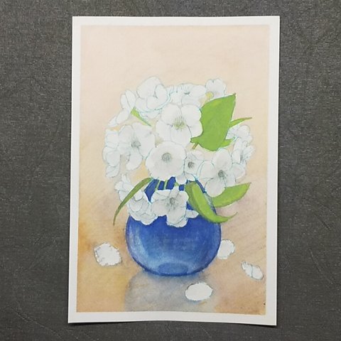 原画　梨の花【水彩画】