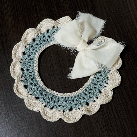 Flower frill collar ~ クラシカル ブルー ~