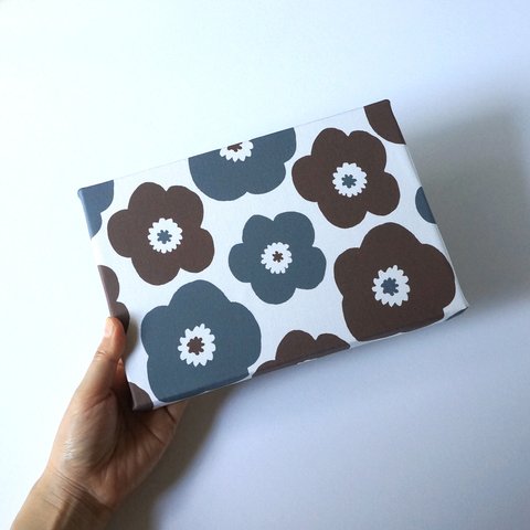 poppy ファブリックパネル ( brown × grey ) 