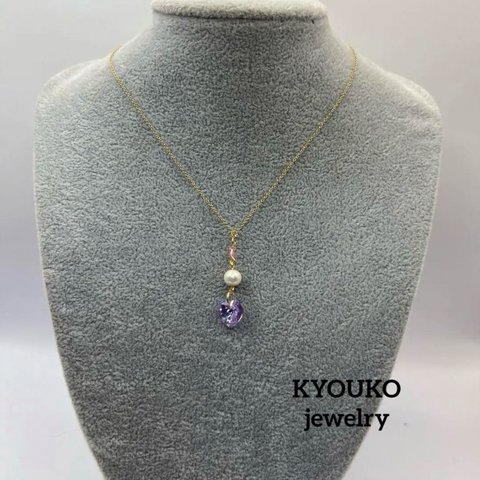 スワロフスキー　swarovski  コットンパール　ネックレス