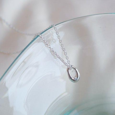 organic circle necklace：サークルネックレス　silver925　シルバー