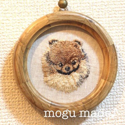 ペット額縁刺繍♪