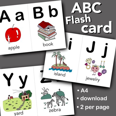 ABC Flash cards 1/2