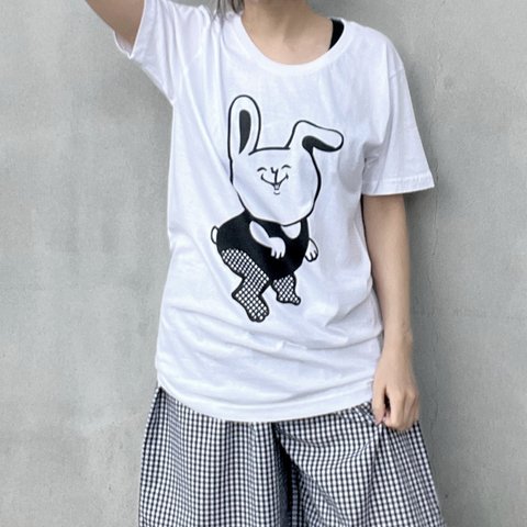 【SALE】うさぎ　網タイツ　Tシャツ