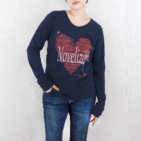 【新色】おとなのロングTシャツ　*LOVE-Tee*　ミッドナイトブルー