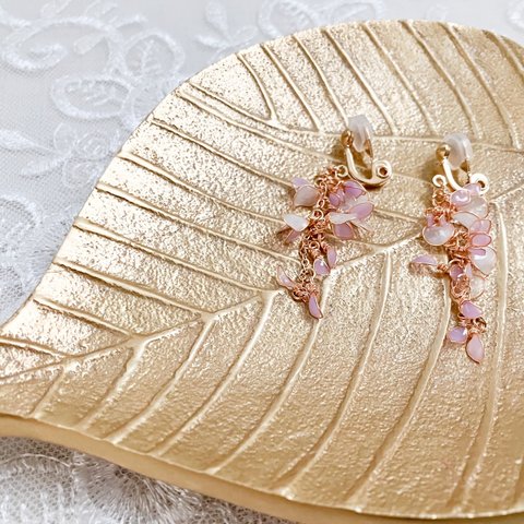 ＊藤の花イヤリングorピアス＊