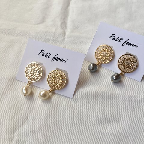 【再販】parl earrings