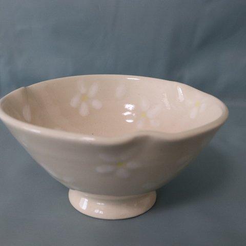 小鉢　(白い花) NO35