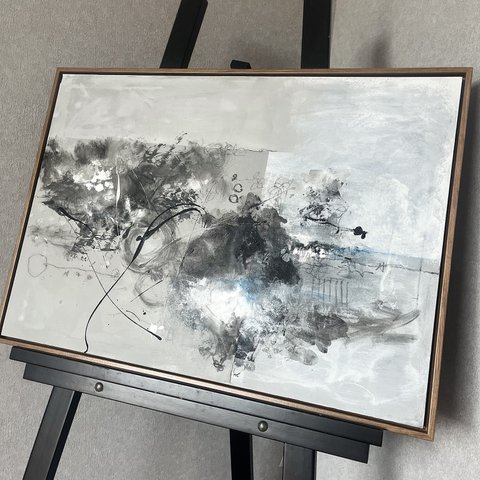 現代アート　70×50㎝　フレーム付き　アート　モダン　絵画　抽象画