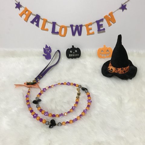 ハロウィンカラーのビーズリード　🎃