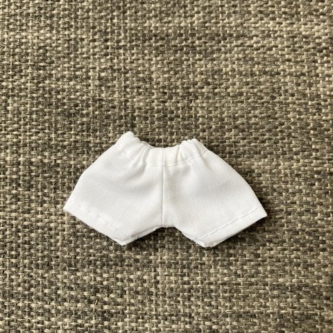 オビツ11  ショートパンツ　white cotton