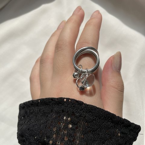 trio charm ring _トリオ チャーム リング