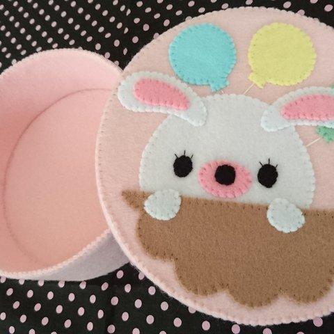 フェルトままごと☆うさぎ お弁当箱☆受注製作