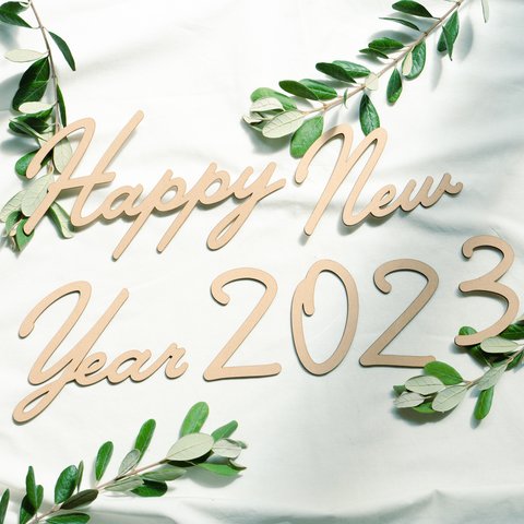 Happy New year 2023 レターバナー 年賀状