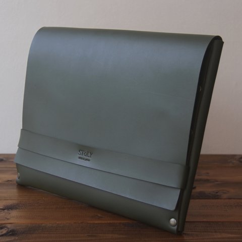 ［本革]クラッチバッグ NCL（グリーン）SToLY Leather Bag/ストーリー レザーバッグ