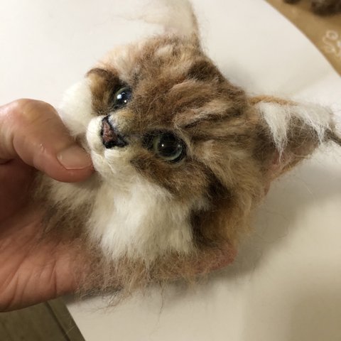 羊毛フェルト　オーダーメイド　猫