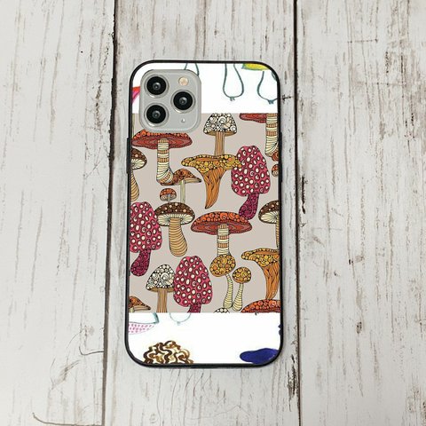 iphoneケース26 韓国 iphoneケース 強化ガラス おしゃれ 北欧 森のきのこ　レトロ　アイフォン　リバティ　かわいい　流行り iface