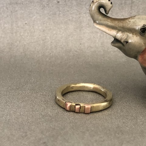 銅と真鍮の指輪