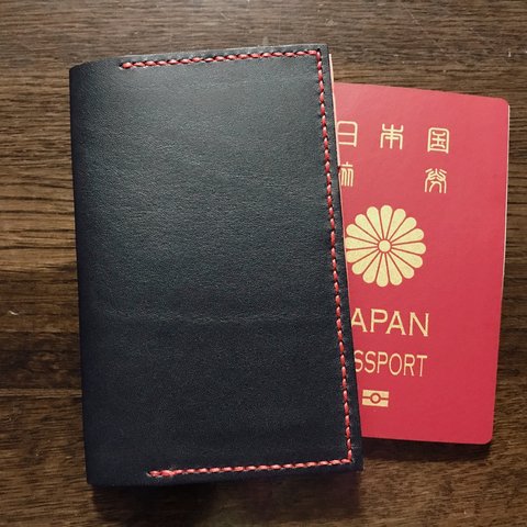 ☆ラッピング無料☆国産本革手縫いのパスポートケース